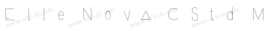 Elle Nova CStd Mediu字体转换